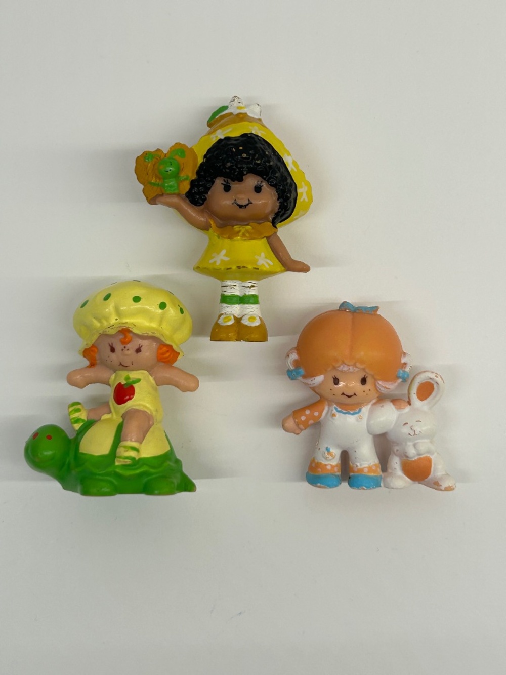 Vintage 80s Strawberry Shortcake Figures Set Of 3  (OA2)